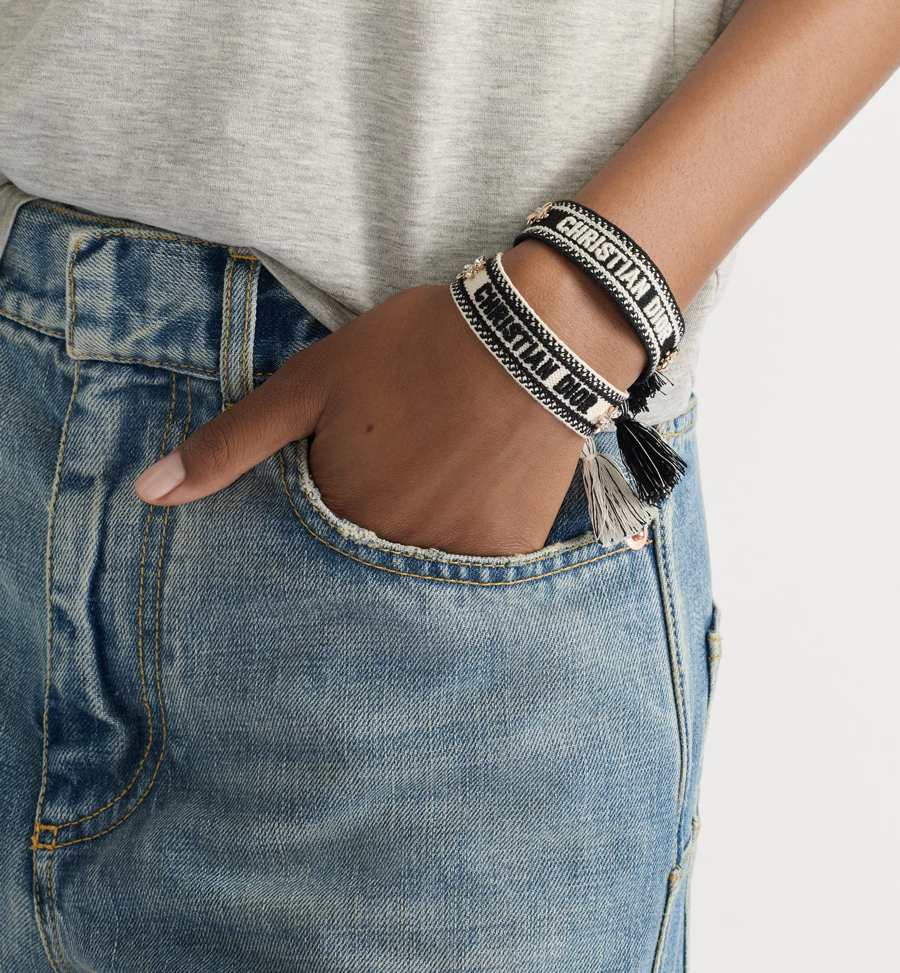 Dior Christian  Bracelet Set In Brown