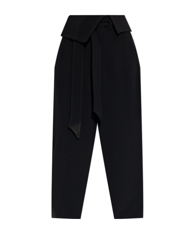 Attico High Waist Casual Pants In Black
