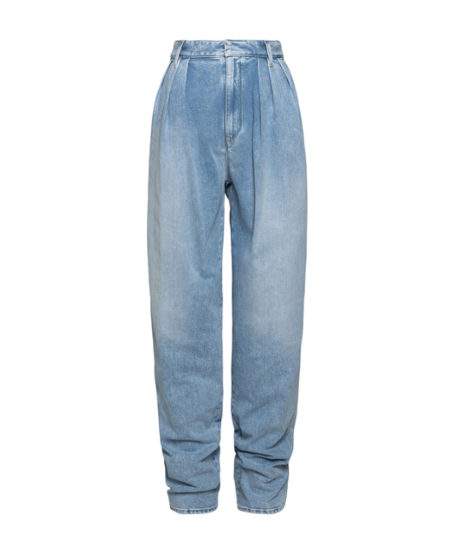 Dsquared2 High-waisted Boxy Jeans In Blue