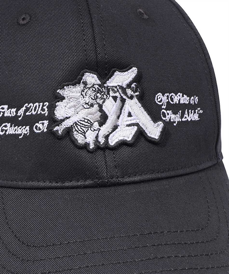 Off-white Drill Embroidered Cap In Black