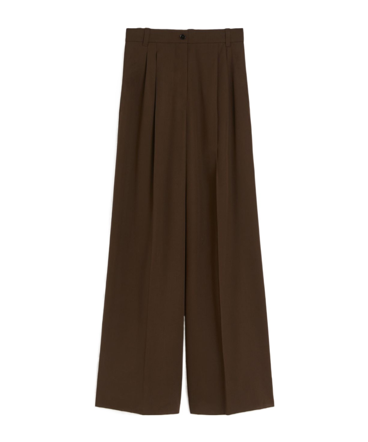 Weekend Max Mara Pleated Trousers In Brown