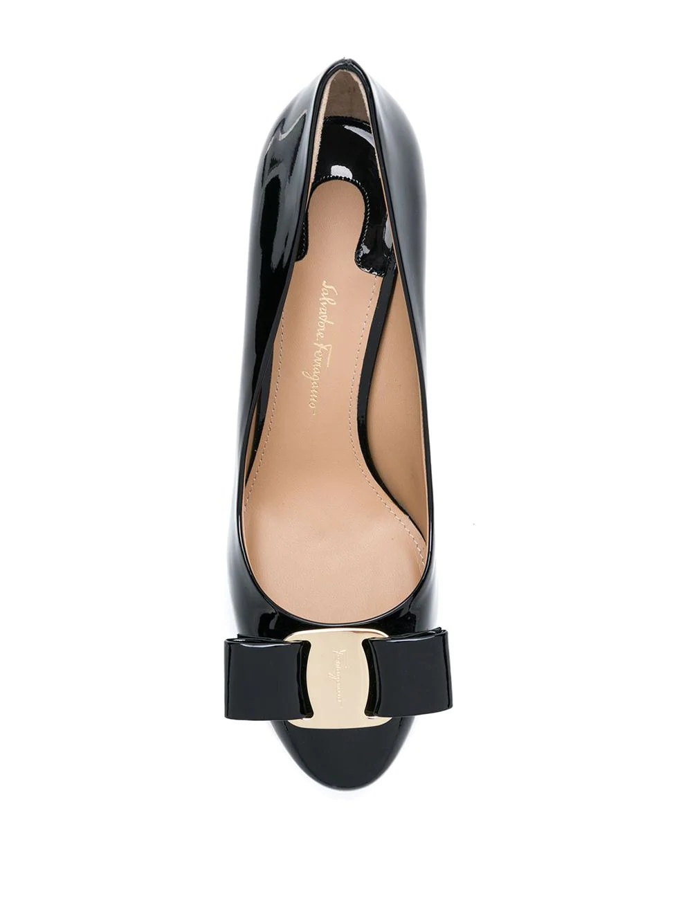 Ferragamo Shallow High-heeled Shoes In Black