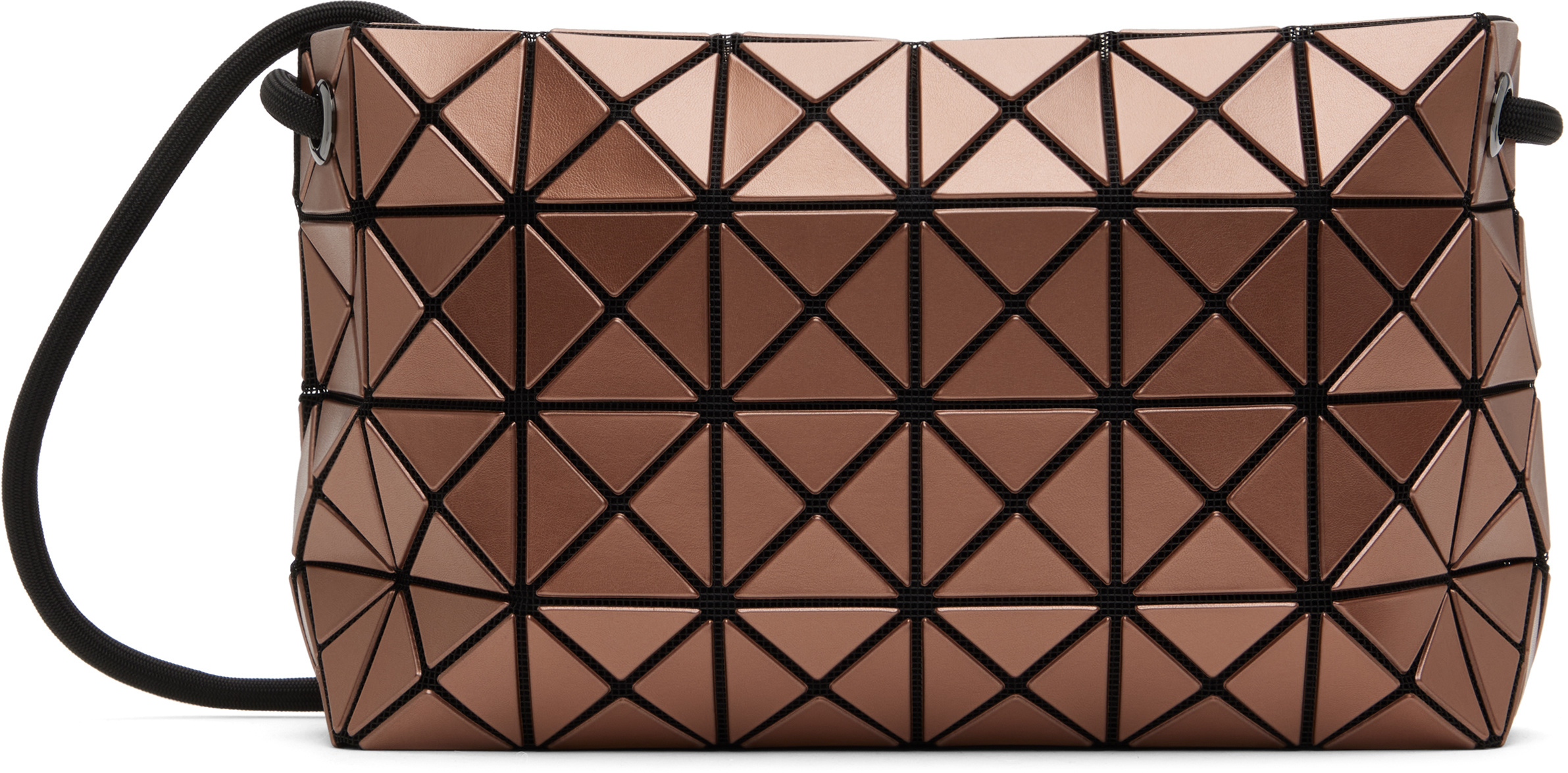 Bao Bao Issey Miyake Brown Loop Metallic Shoulder Bag In Brown