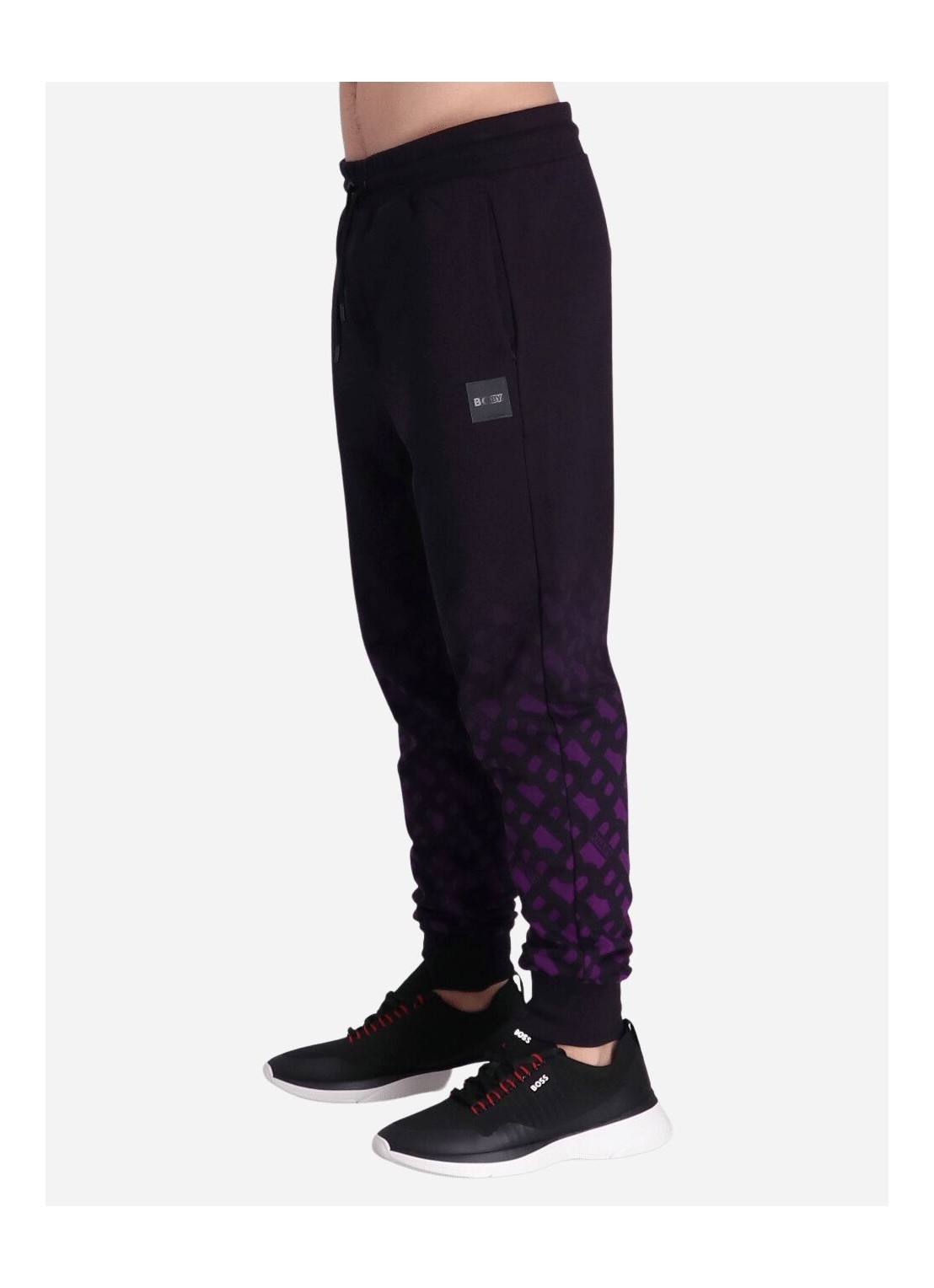 Hugo Boss X Khaby Logo-patch Track Pants In Black