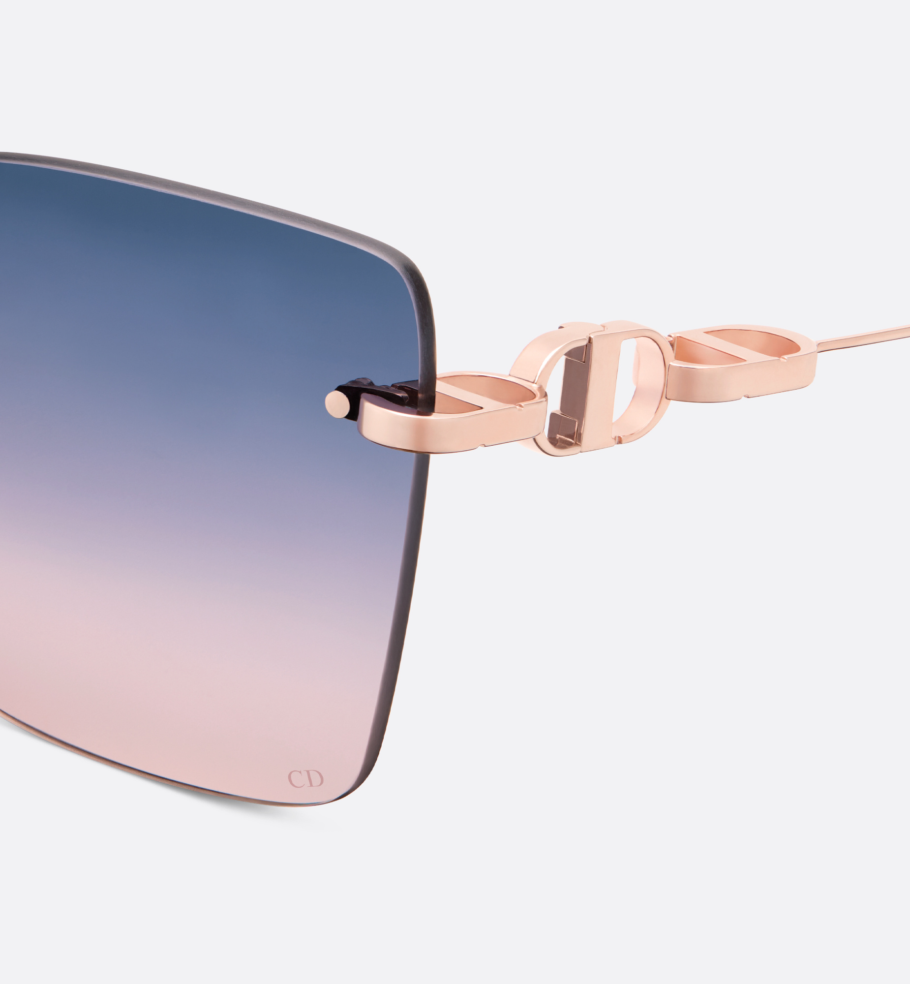 Dior Gradient Purple-to-fuchsia Square Sunglasses In Pink