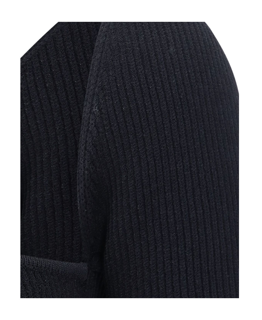 Khaite Beth Ribbed-knit Dress In Black