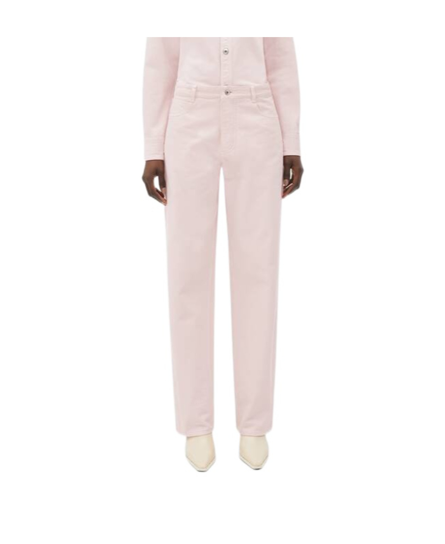 Bottega Veneta Wide-legged Jeans In Pink