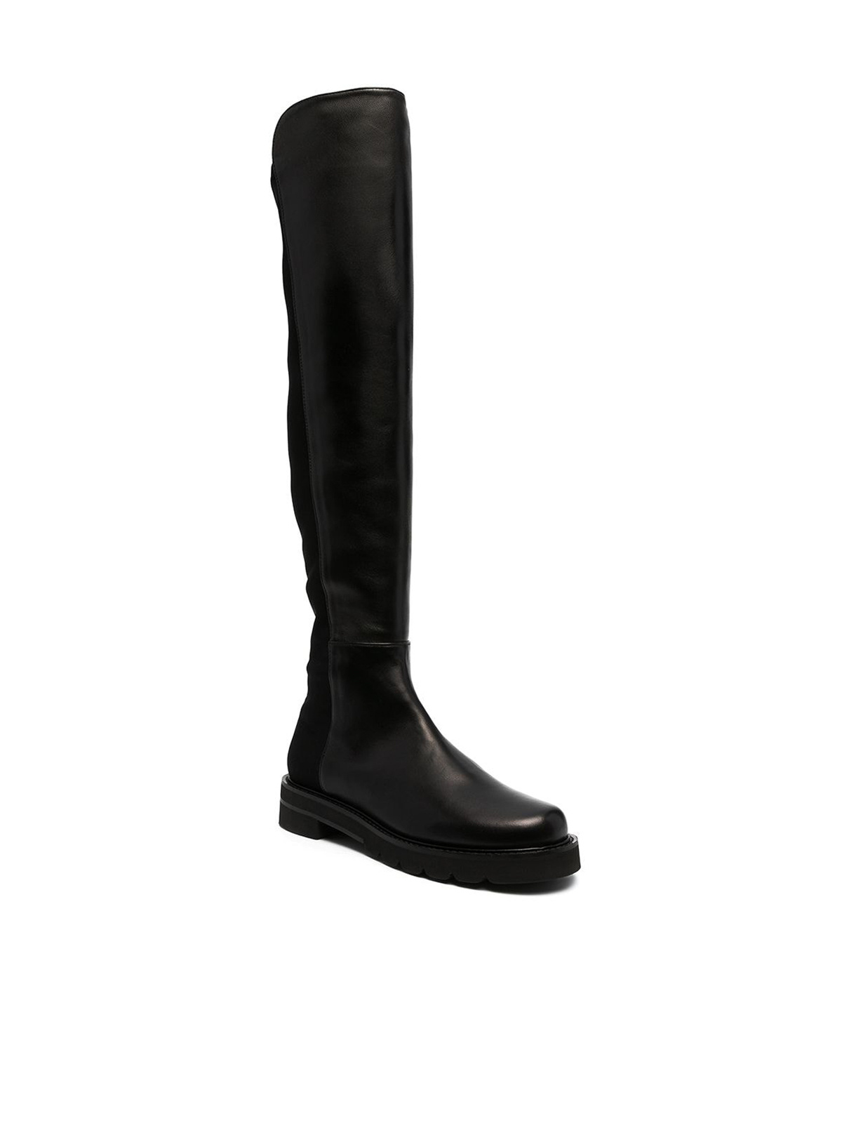 Stuart Weitzman Round-head Boots In Black