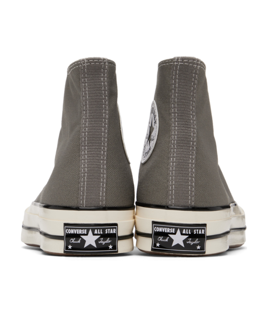 Converse Logo Affixed With High Upper Board Shoes In Black