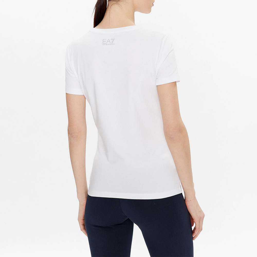 EA7 SOLID COTTON-MODAL T-SHIRT 