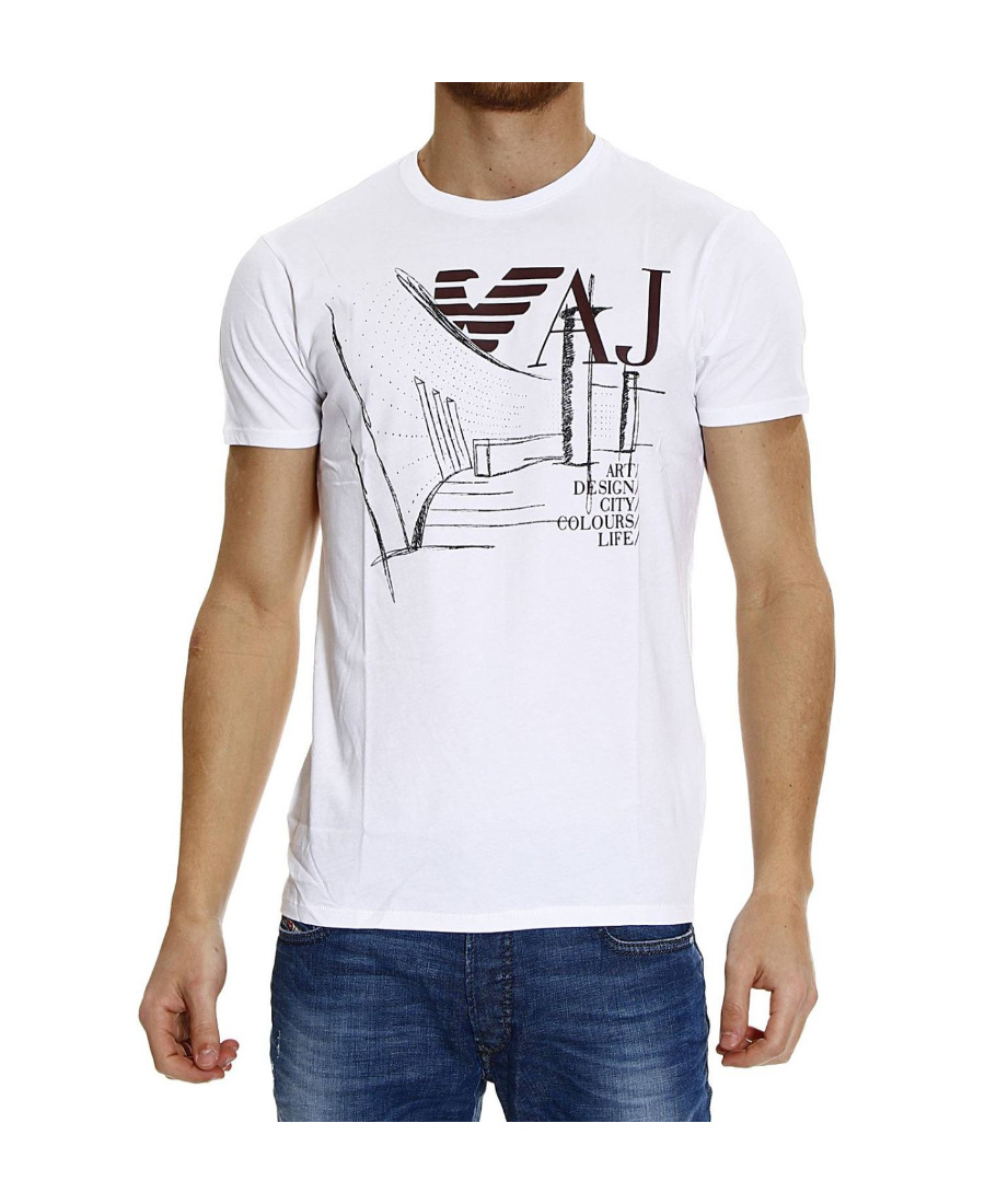 ARMANI JEANS LOGO DETAILS T-SHIRT