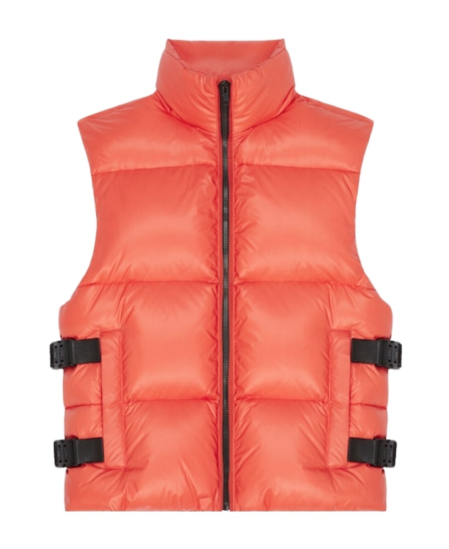 Givenchy Sleeveless Puffer Jacket With Buckles In Red