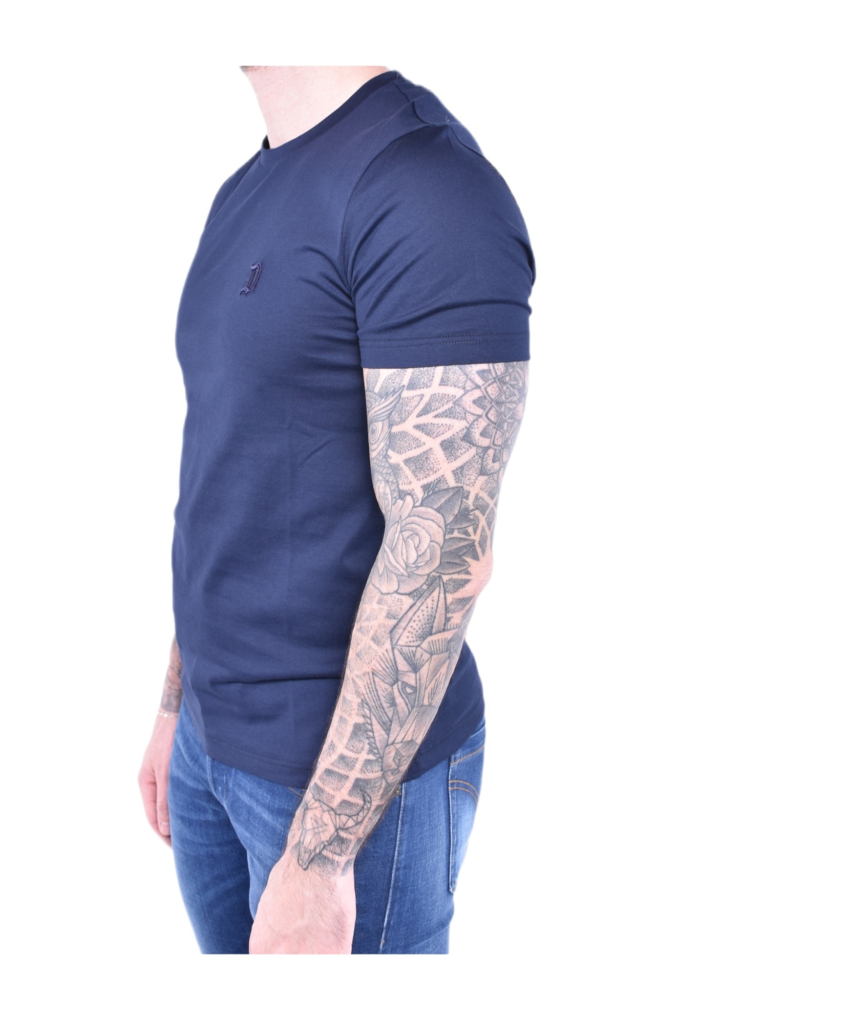 Dondup Crew Neck T-shirt In Blue