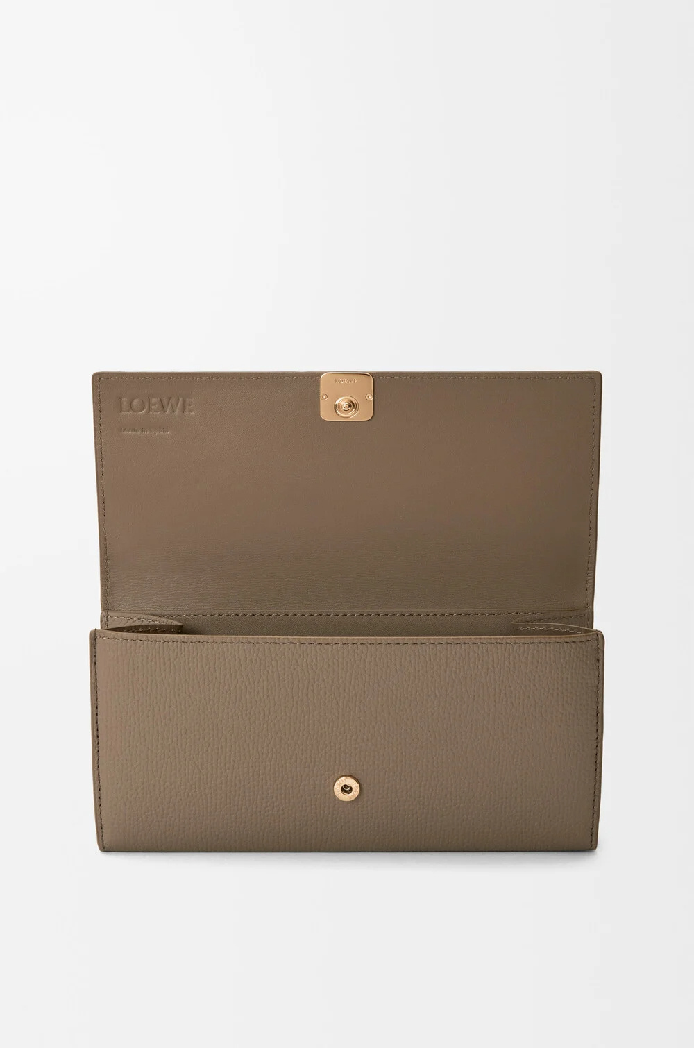 Loewe Anagram Continental Wallet In Pebble Grained Calfskin In Brown