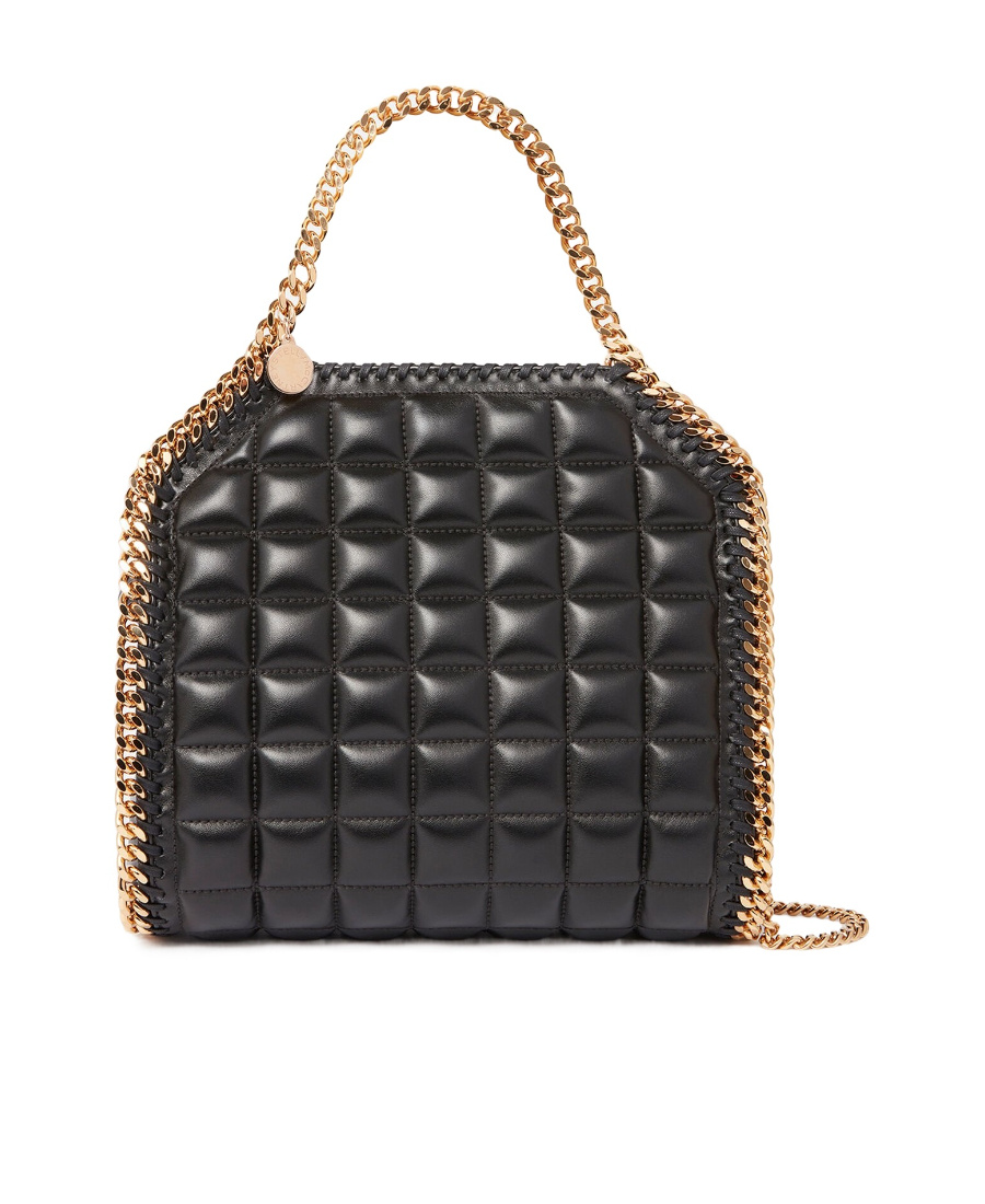 Stella Mccartney Falabella Quilted Tote Bag In Black