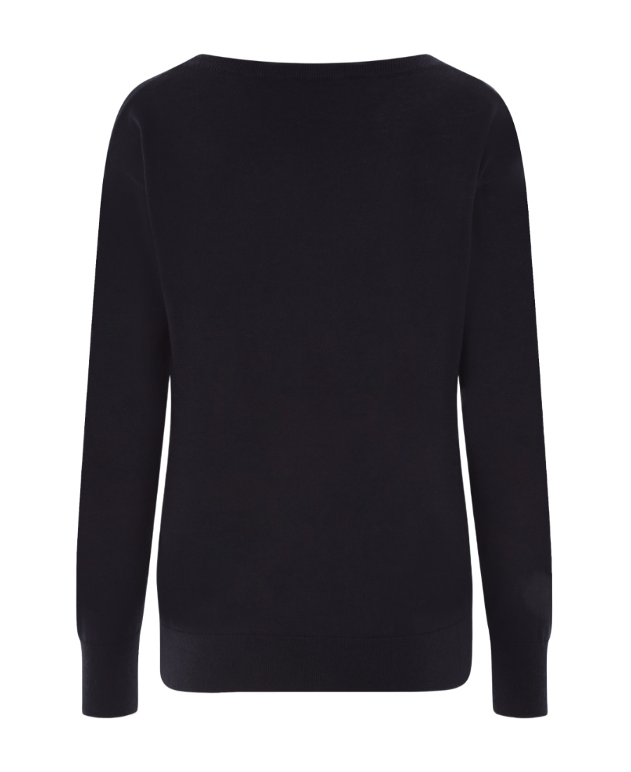 Valentino Cashmere-silk Blend Jumper In Black