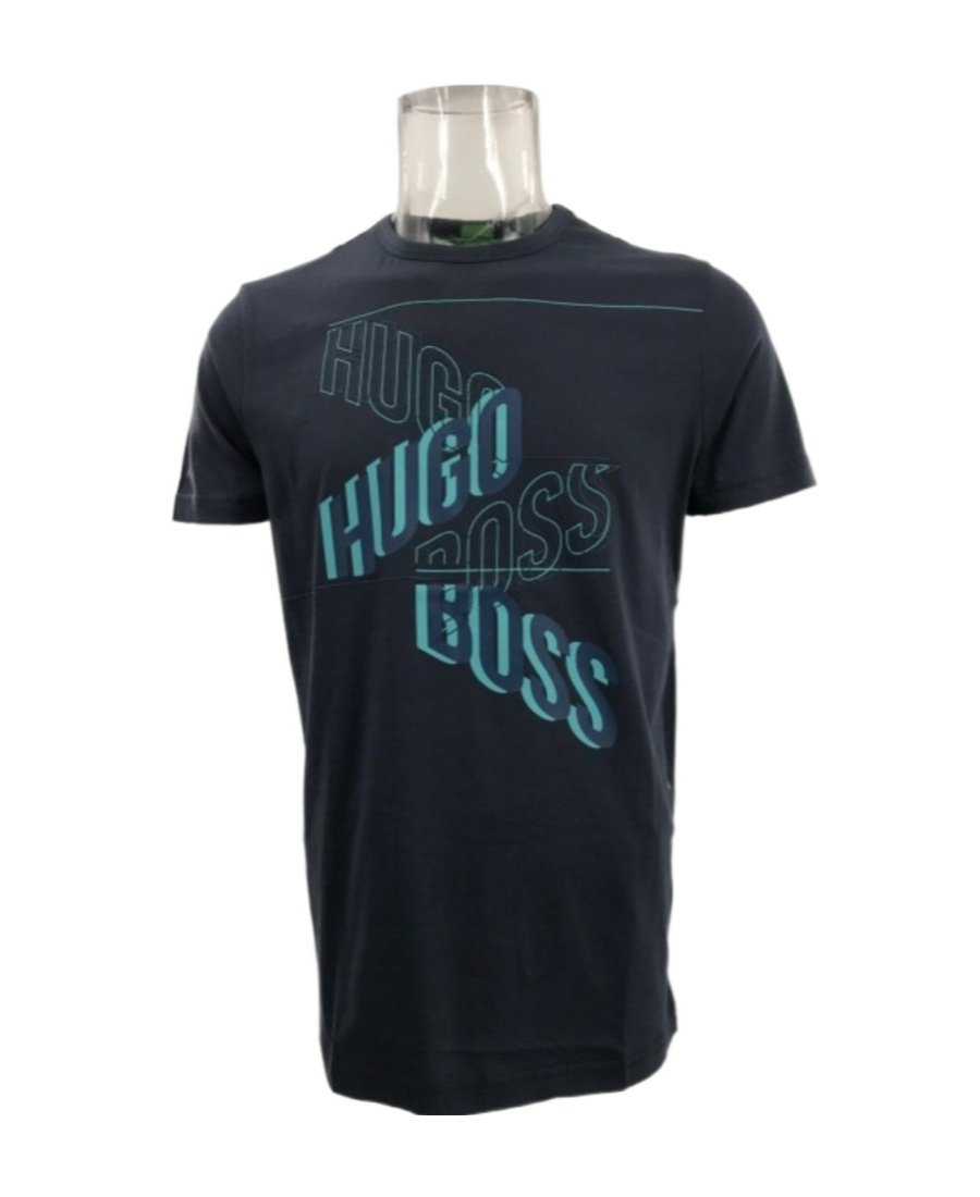 Hugo Boss Logo Logo Short-sleeved T-shirt In Black