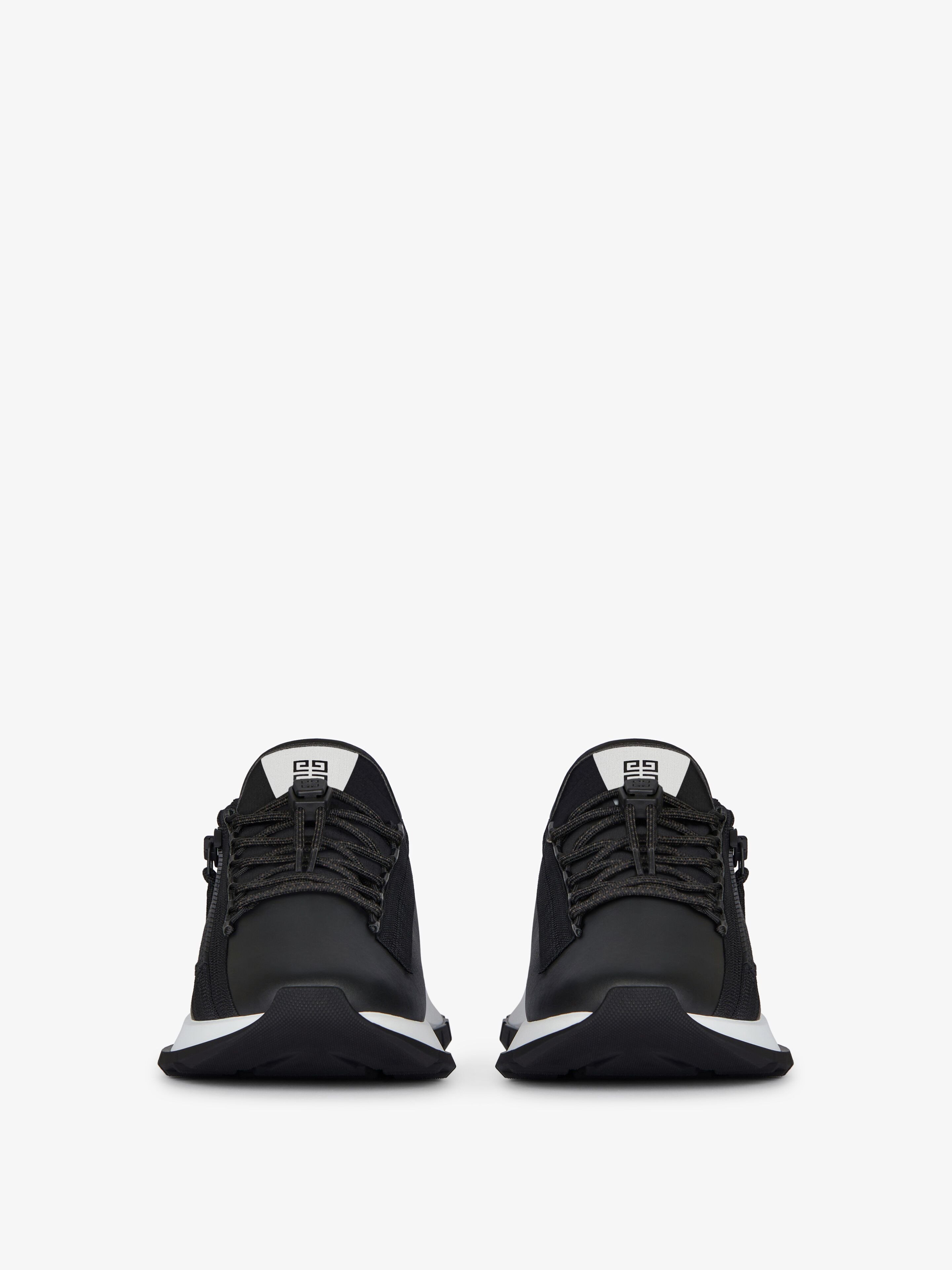Shop Givenchy Spectre Runner Sneakers In Synthetic Leather In Black