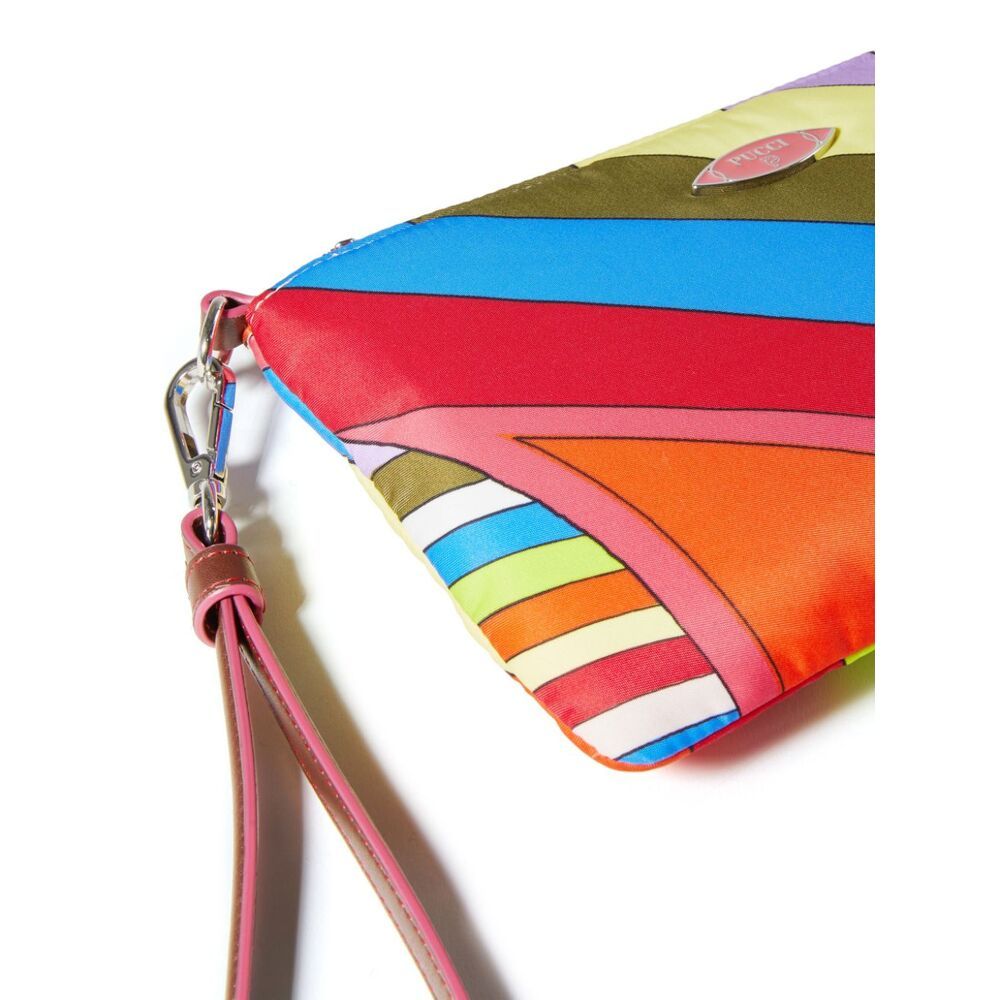 Pucci Logo Clutch In Multicolor