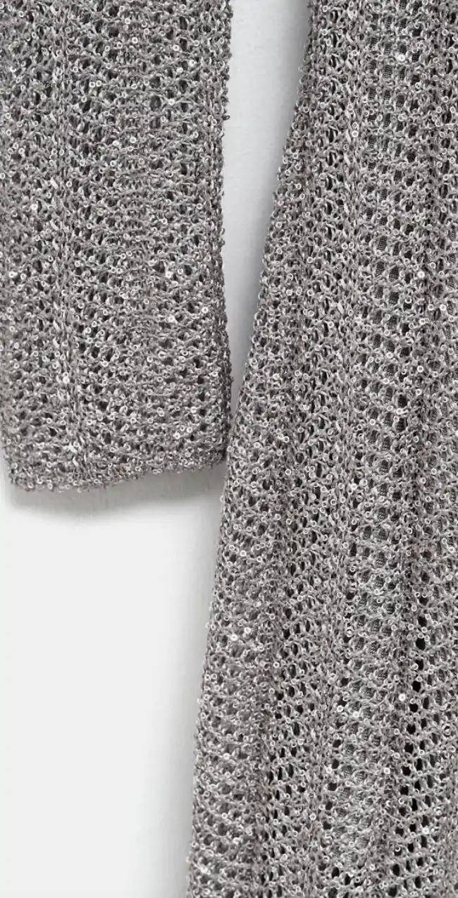 Alaïa Long Sequin Knitted Dress