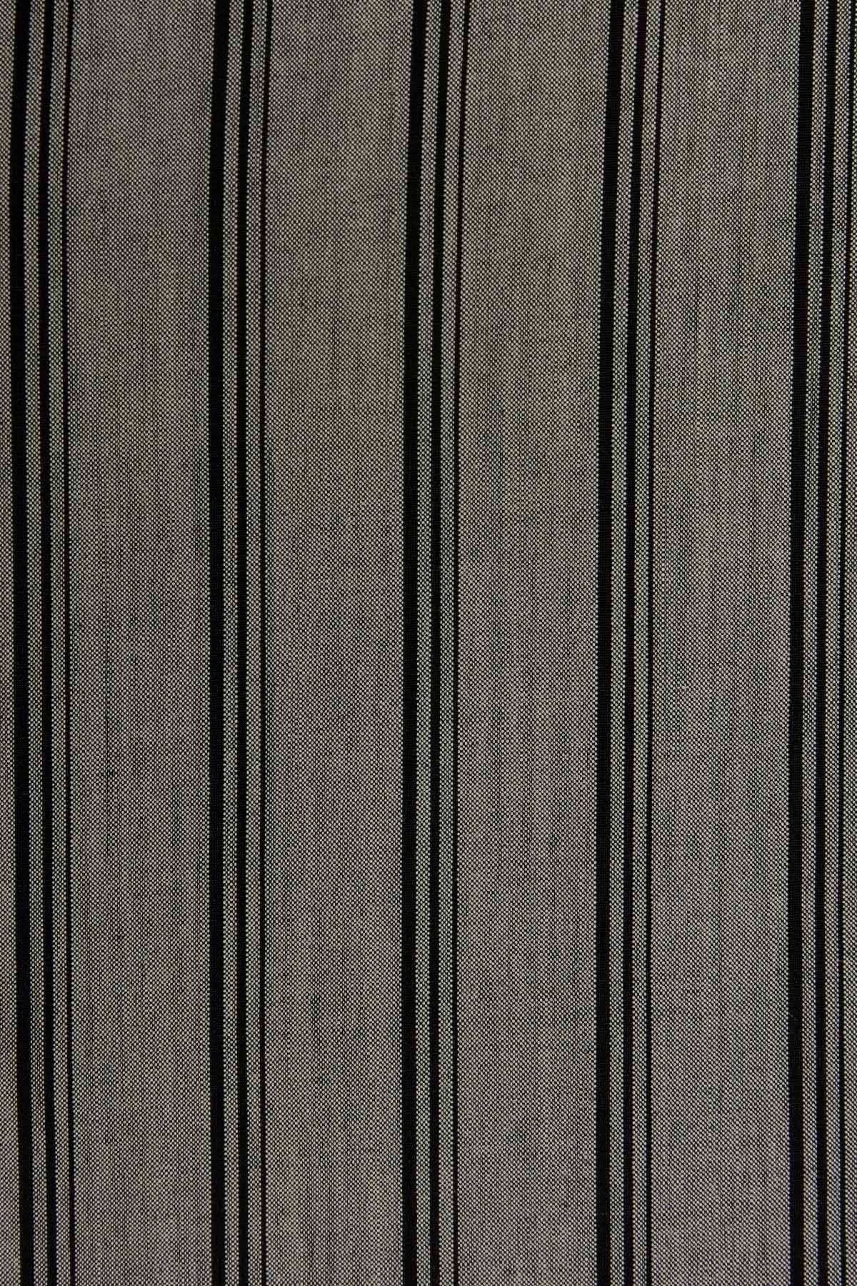 Shop Vtmnts Striped Long Coat In Gray