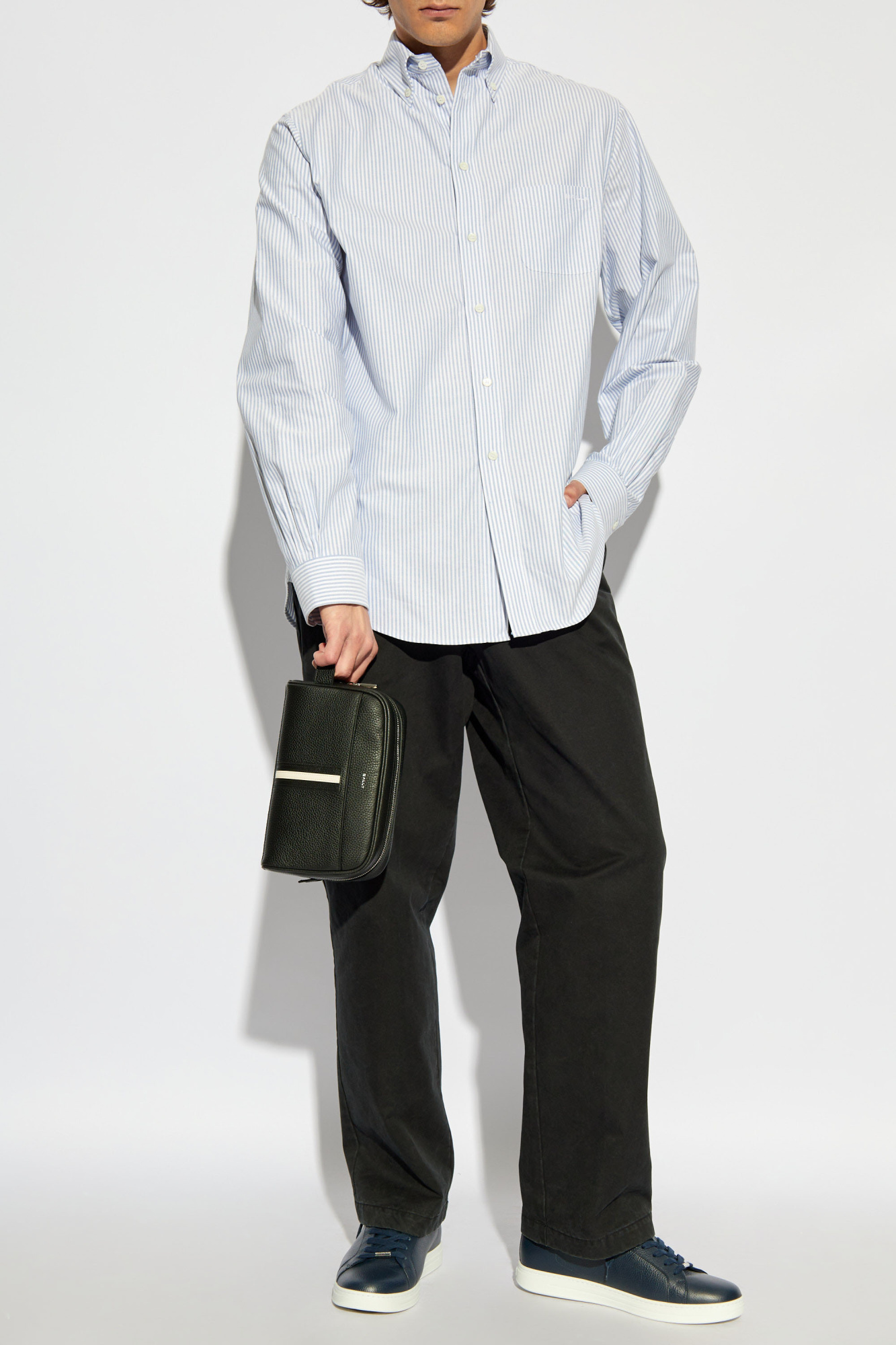 Bally Men's Shirt With Logo In White