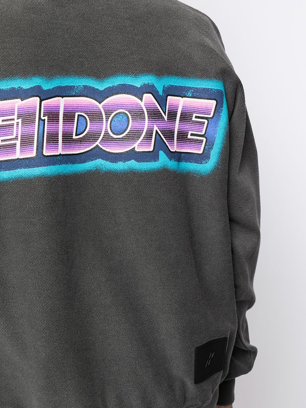 We11 Done Chest Logo-patch Sweatshirt In Black