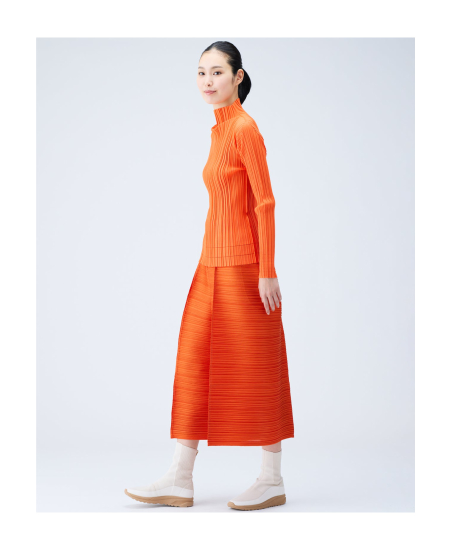 Issey Miyake Orange Thicker Bounce Pants In Red