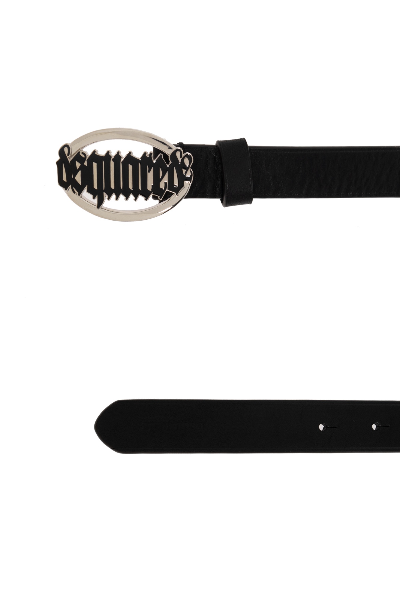 Dsquared2 Logo-buckle Belt In Black