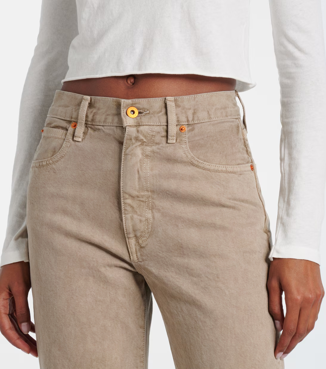 Slvrlake Five-pocket Denim Trousers In Brown