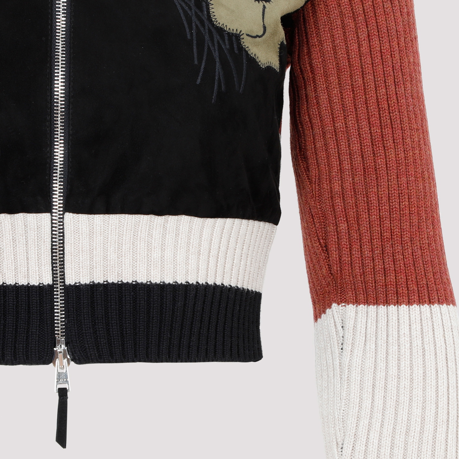 Etro Hooded Wool Zip-up Cardigan In Black