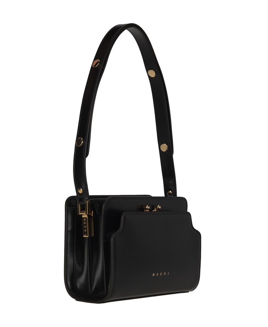 Marni Trunk Reverse Shoulder Bag In Black