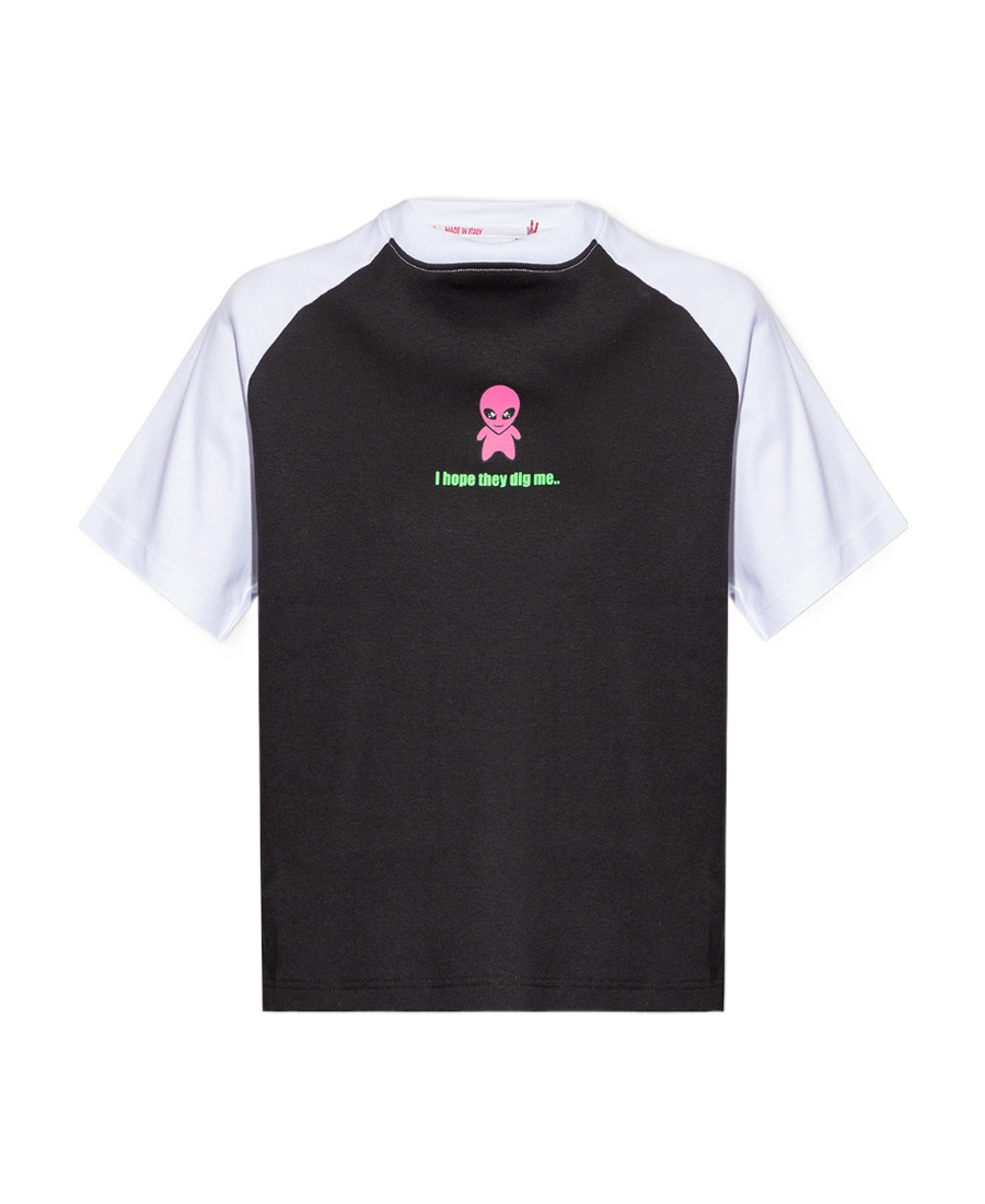 Gcds Slogan-print T-shirt In Black