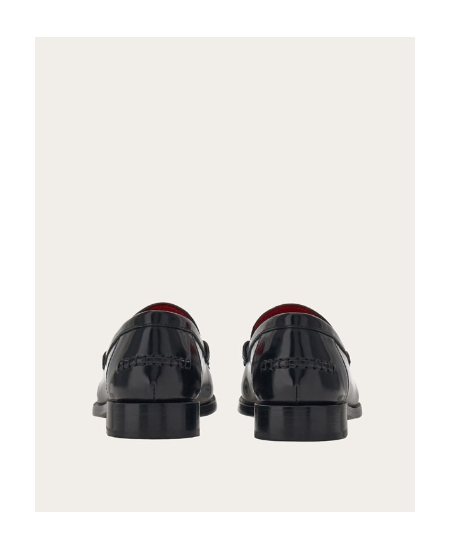 Ferragamo Detail Men Tailor Mocassin In Black