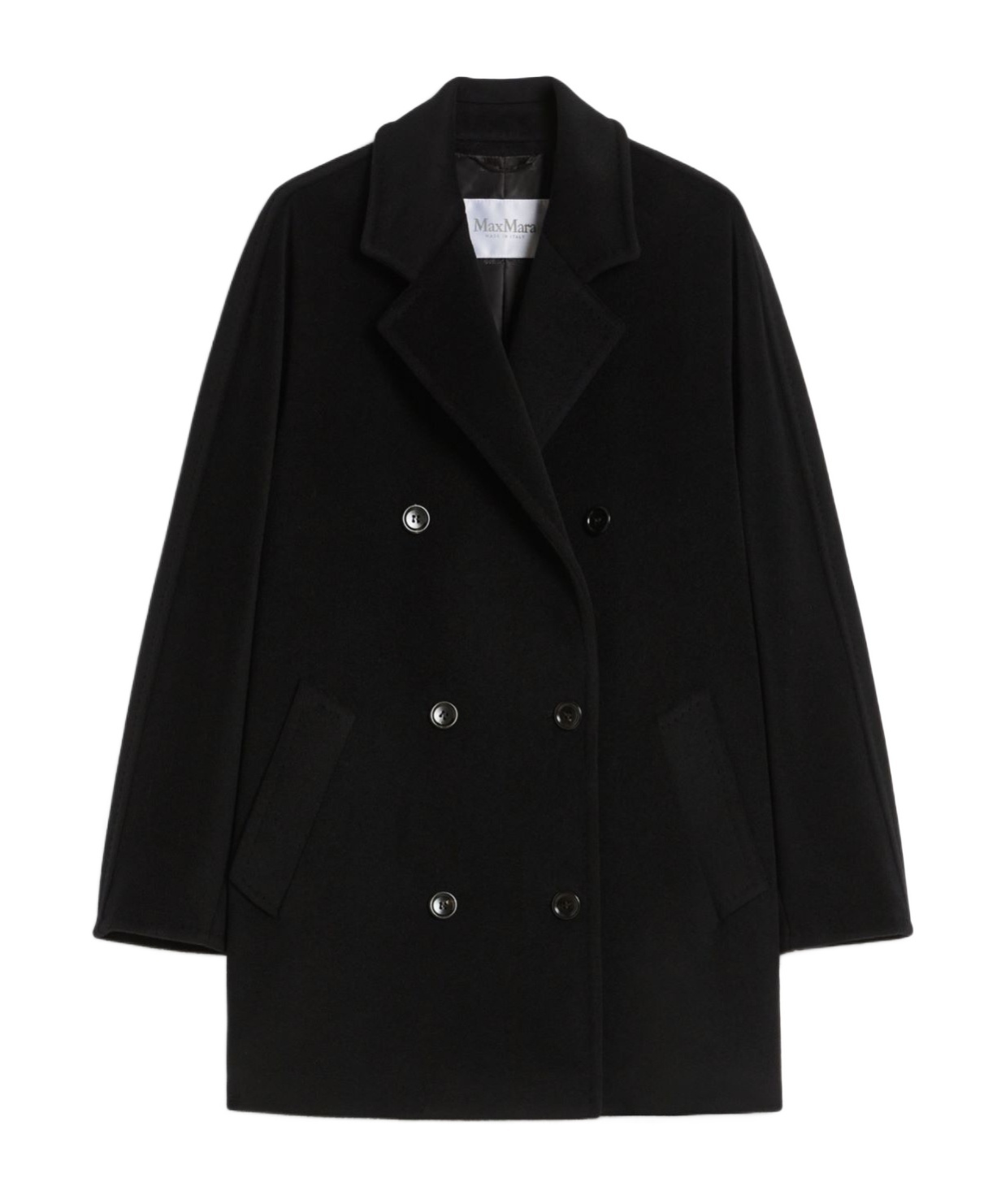 Max Mara 101801 Icon Wool And Cashmere Coat In Black