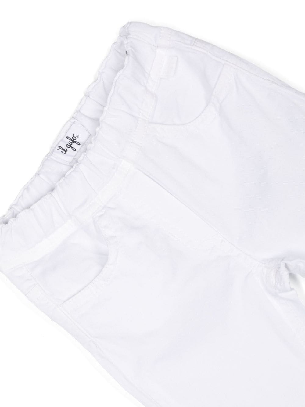 Il Gufo Flared Cotton Jeans In White