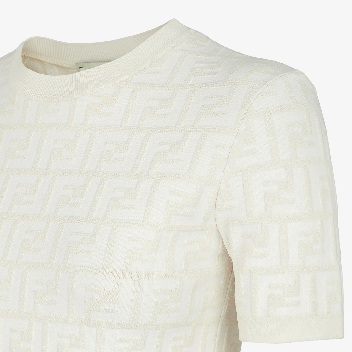 FENDI WHITE FF VISCOSE JUMPER