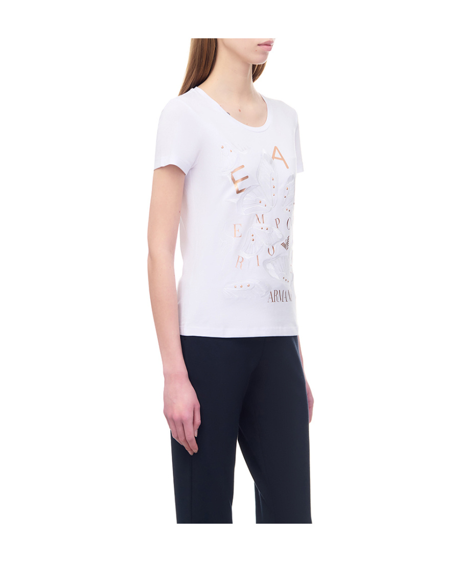 EA7 T-SHIRT WITH ROUND NECK AND SHORT SLEEVES 