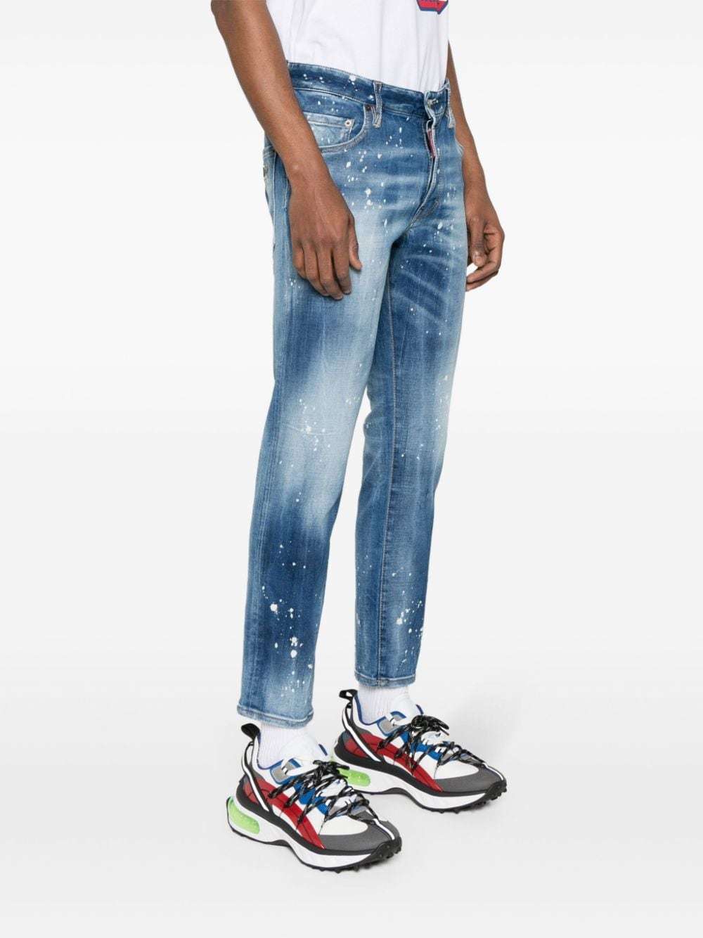 Dsquared2 Super Twinky Mid-rise Skinny Jeans In Blue