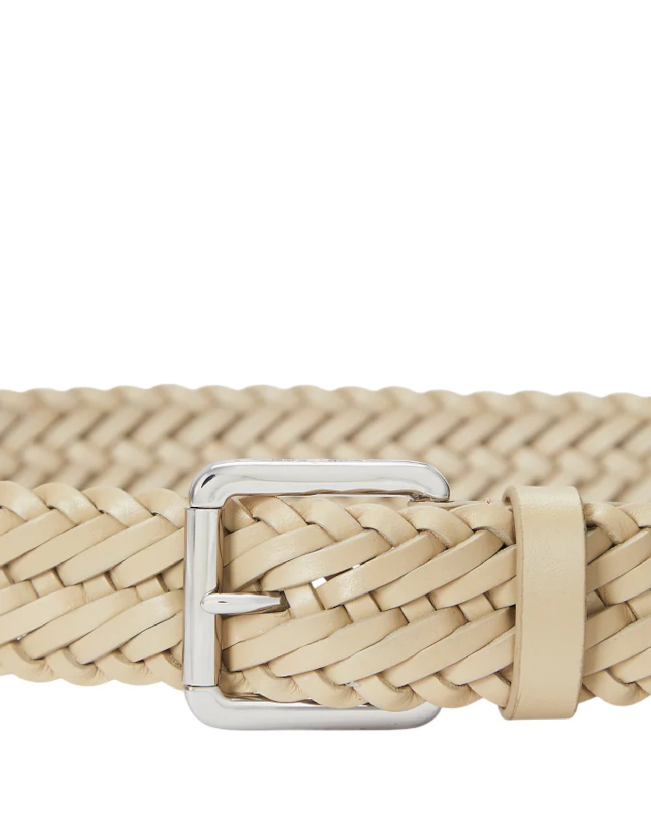 Ralph Lauren Braided Vachetta Leather Belt In Brown