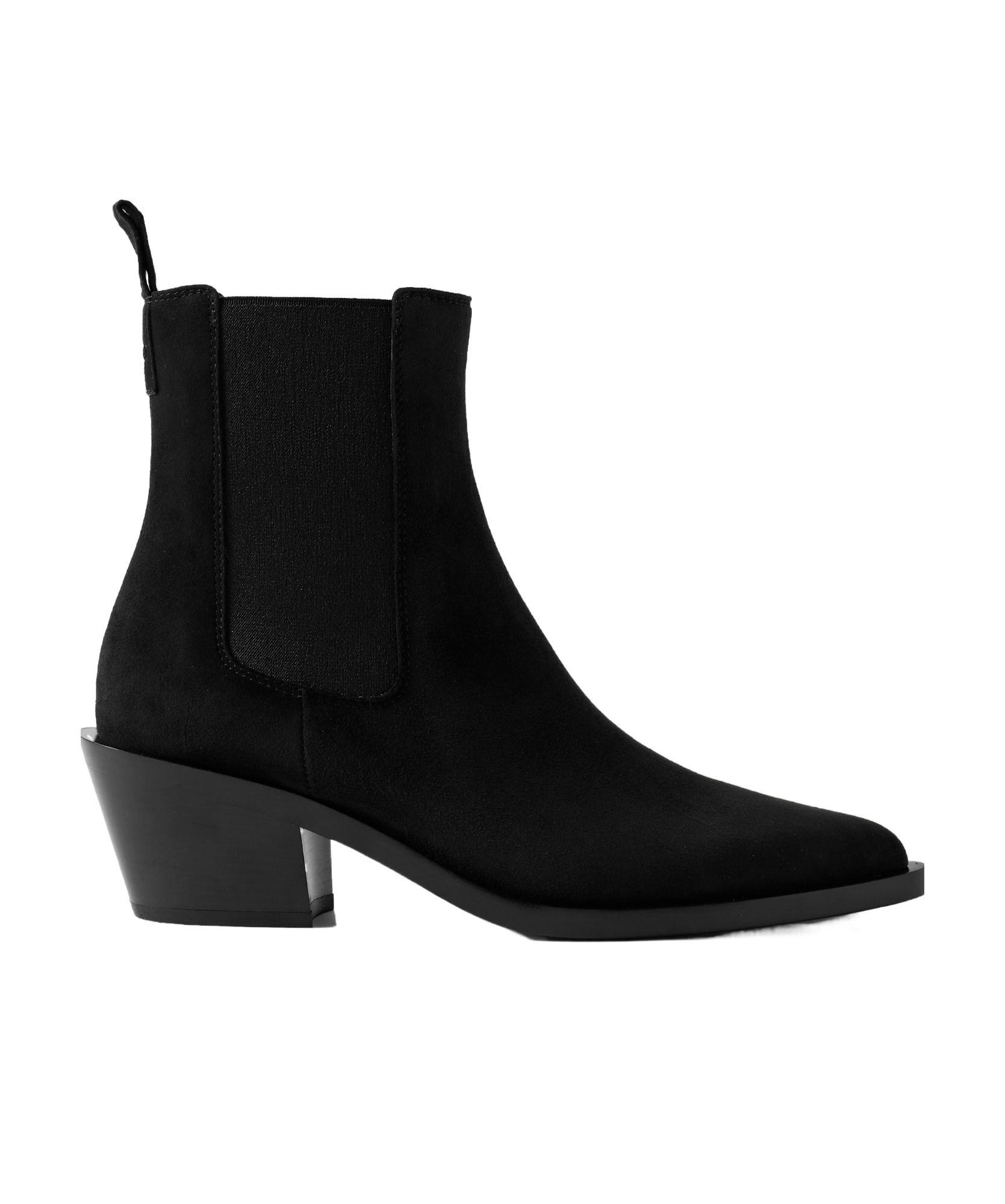 Gianvito Rossi Wylie Suede Western Chelsea Booties In Brown