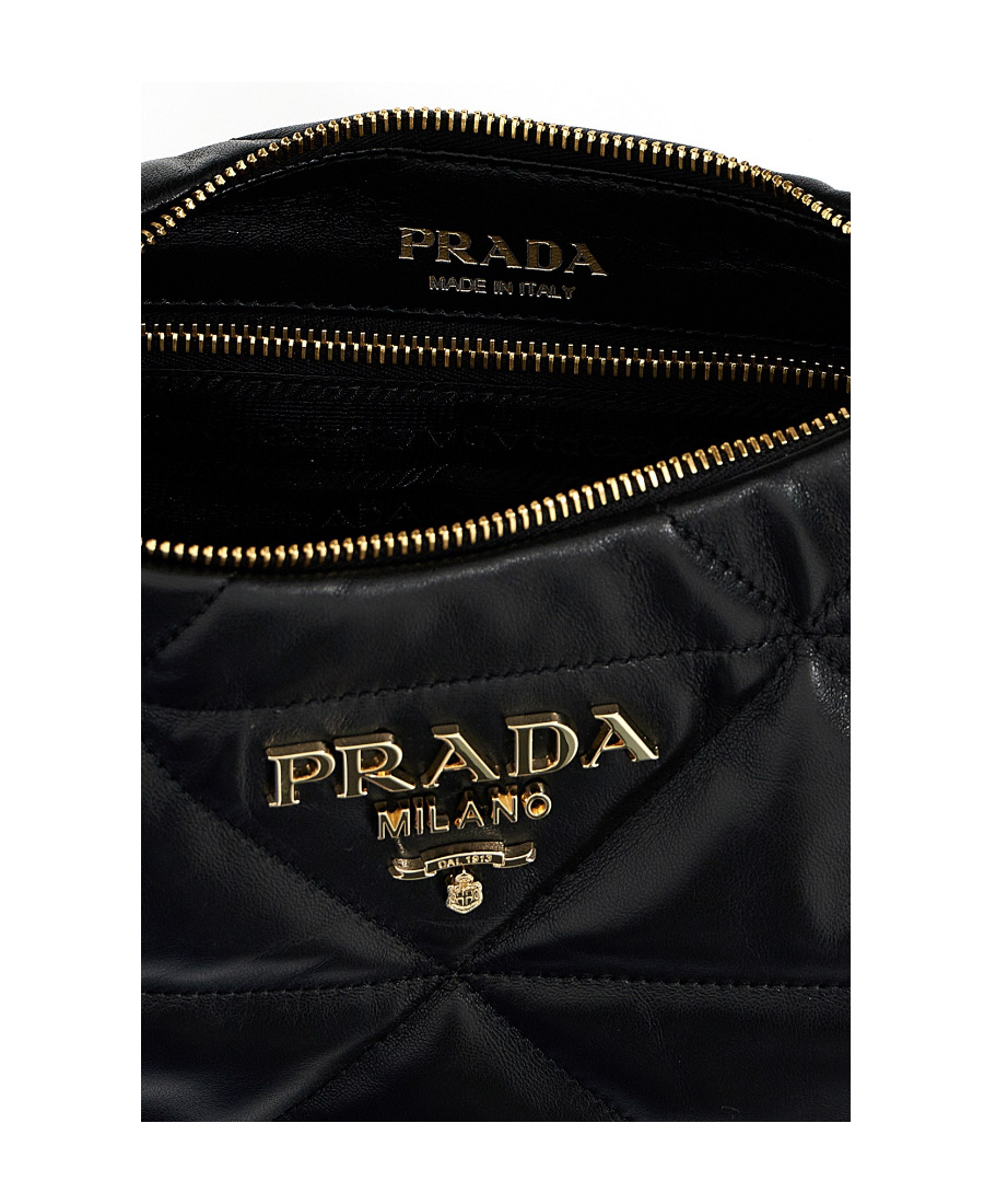 Shop Prada Logo-plaque Tote Bag In Black