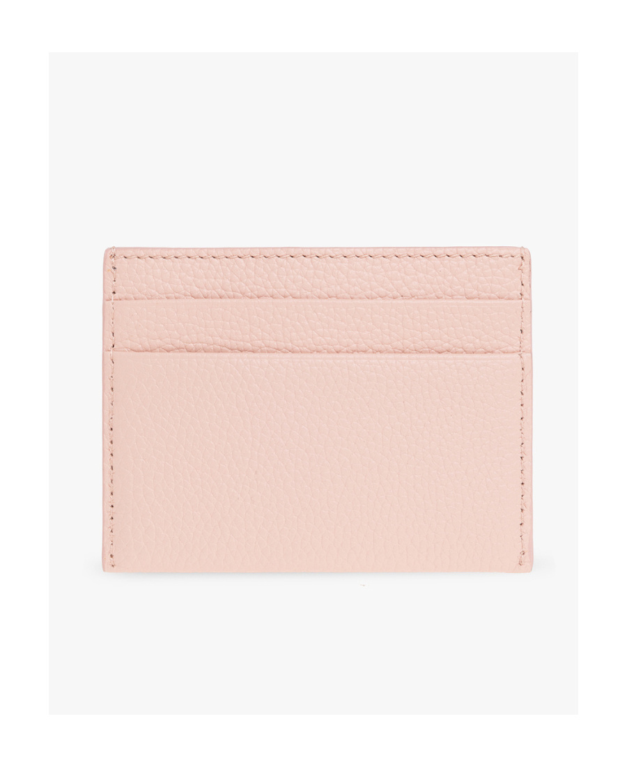 Burberry Leather Logo-plaque Card Holder In Nude