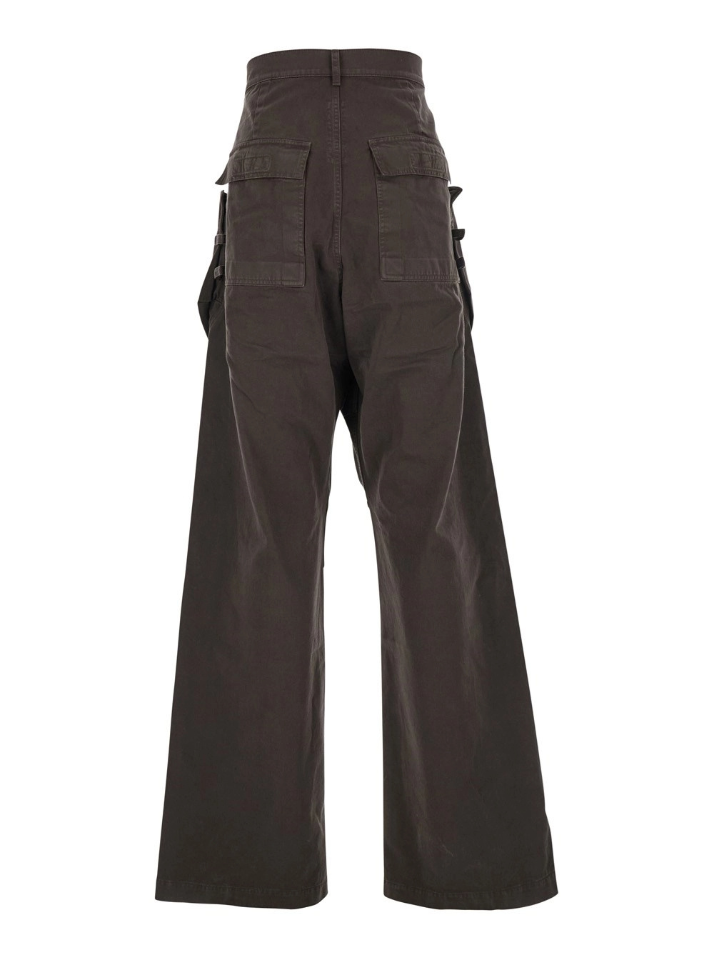 Rick Owens Drkshdw Work Casual Pants In Brown
