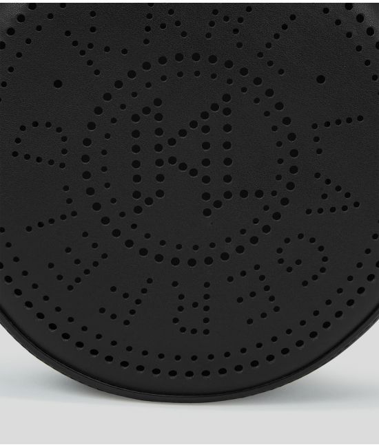 Karl Lagerfeld K/circle Perforated-logo Bag In Black