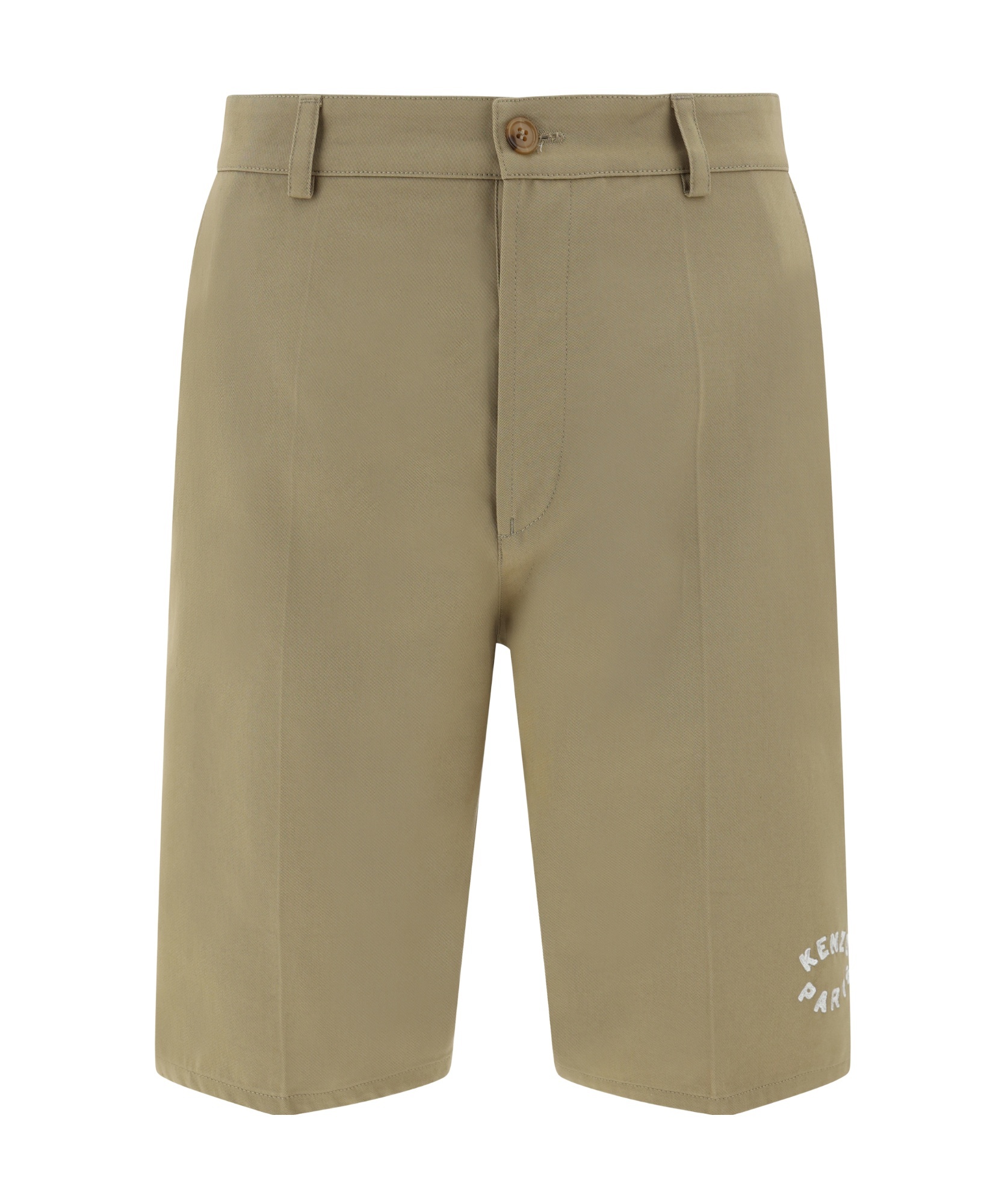 Kenzo Chino Bermuda In Brown
