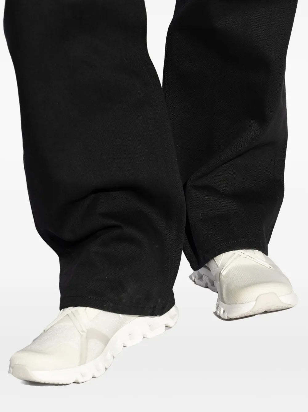 On Running Lace-up Running Sneakers In White