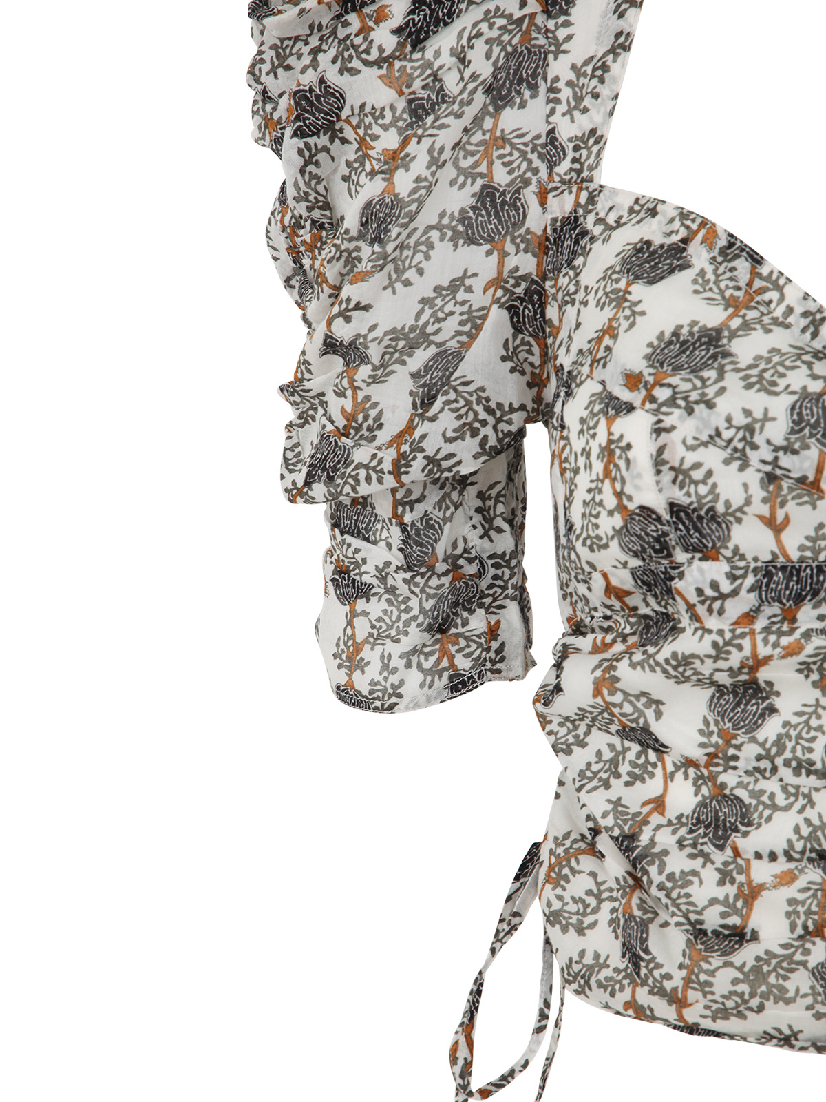 Isabel Marant Étoile Galaor Organic Cotton Blouse In Gray