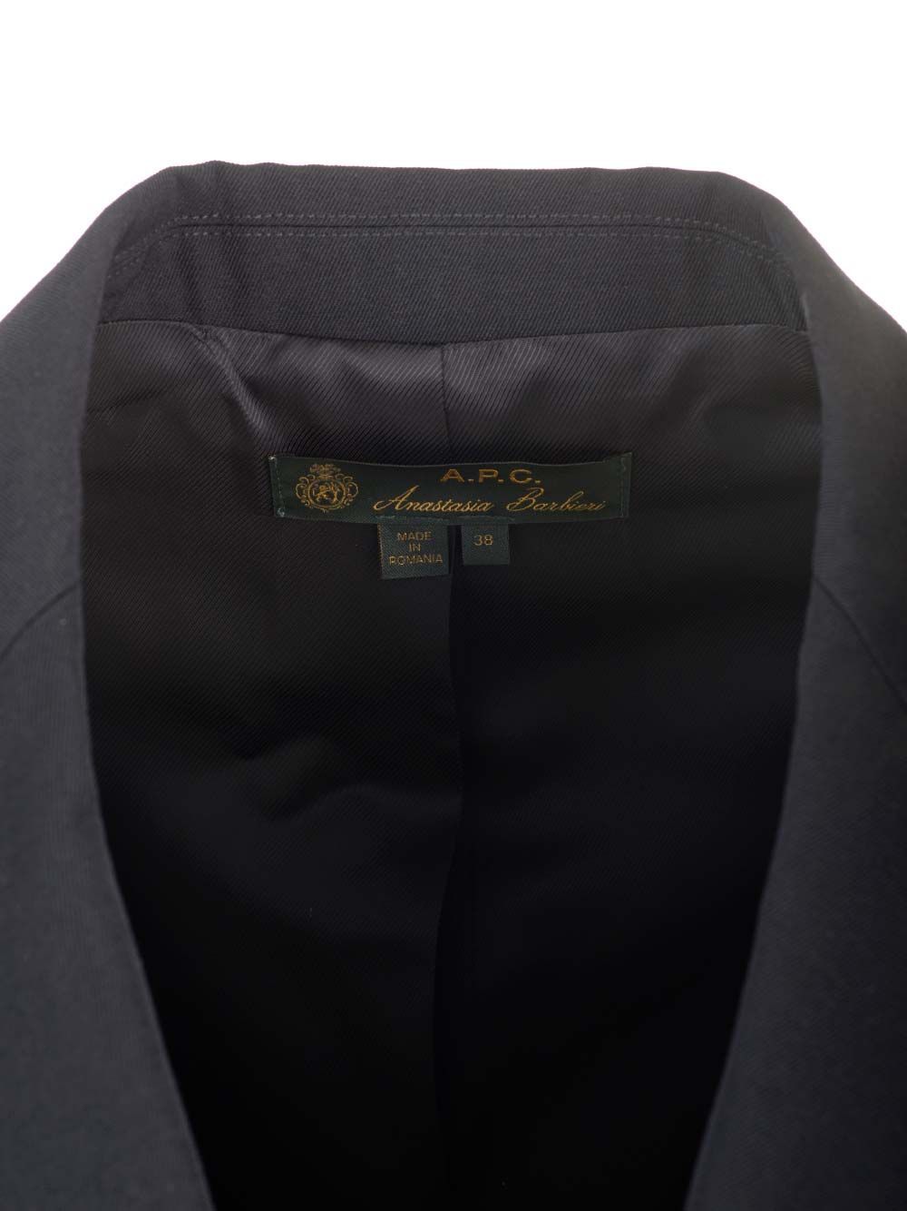 Apc Cohey Double-breasted Blazer In Black