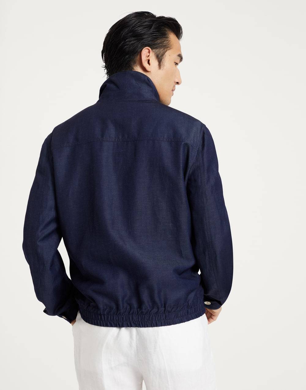 Brunello Cucinelli Cotton-blend Twill Bomber Jacket In Black